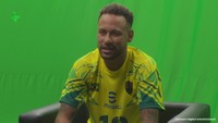 サッカーゲーム「eFootball」の新CMに登場したブラジル代表のネイマール©Konami Digital Entertainment