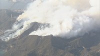 2025年3月に岡山市南区で発生した山火事