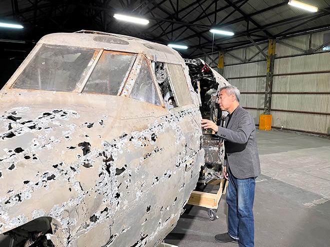 【タタラ】21st T.C.S. Tachikawa Japan Rare WWII trainer aircraft open to public in Tokyo
