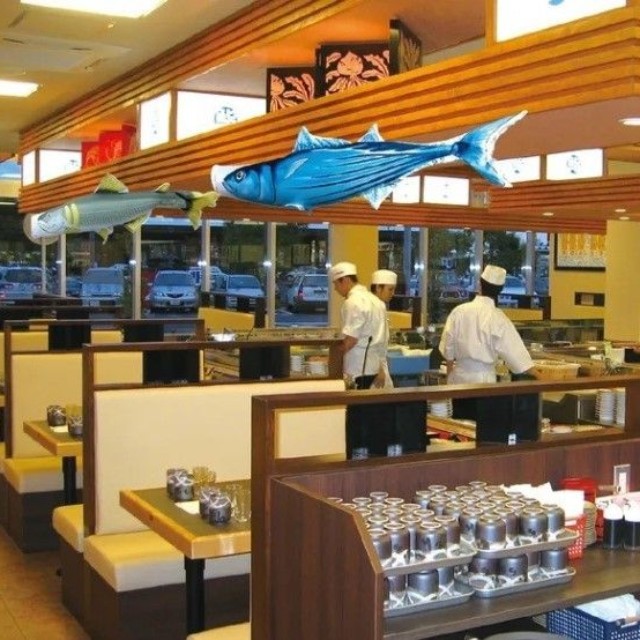 広告商材としてすし店に掲げた商品イメージ