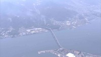 岡山市南区の山火事に伴う児島湾大橋の全面通行止めを28日午前6時に車道のみ解除　岡山市が発表