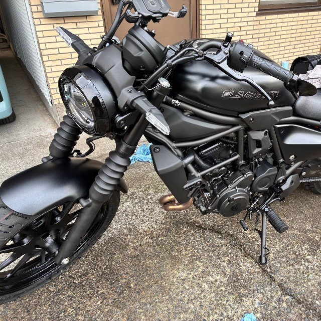 塩をそのままにすると錆の原因になるので、帰宅後全部水洗いしてコーティングもしたそう（限界サラリーマンKTさん提供）