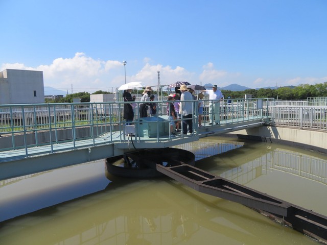 資料 下水道見学会（香川県下水道公社提供）