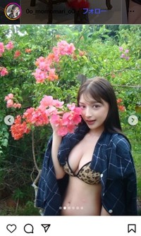 百瀬まりなのインスタグラム＠0o_momomari_o0より