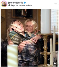 ジェイミー・リー・カーティスのインスタグラム＠curtisleejamieより