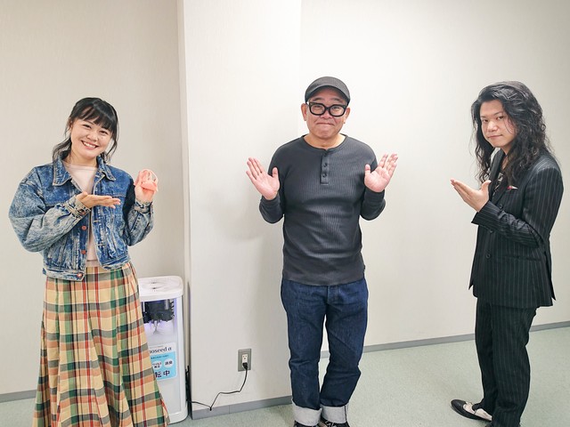 兵動さんと菜つ美（左）、中将（右）でソーシャルディスタンス撮影。
コロナ自粛中に何かしなければと思い立ち、12kgのダイエットに成功したという兵動さん。