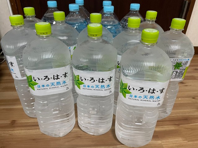 キャラ作りのために5日間かけて32リットルの水を飲みます（まじめさん提供）
