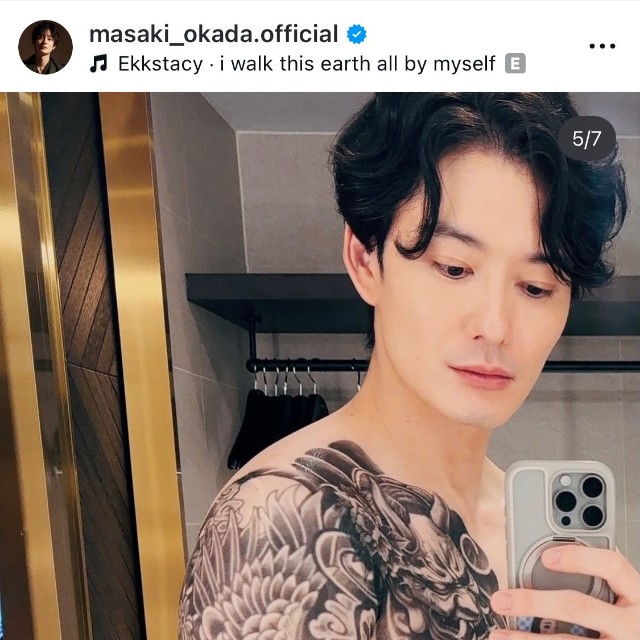 岡田将生さん（本人の公式インスタグラムから）