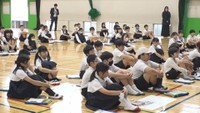 出前授業（逃げ地図ワークショップ）　多肥小学校　高松市多肥上町