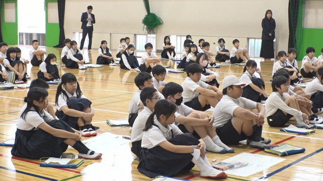 出前授業（逃げ地図ワークショップ）　多肥小学校　高松市多肥上町