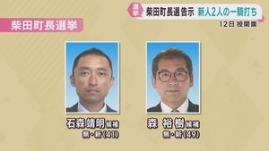 宮城・柴田町長選挙　新人２人の一騎打ちに