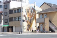 大阪市此花区では25作品目。巨大な作品はドイツのJackLackの作品　