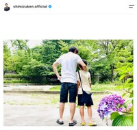フリーアナウンサー清水健さんの公式インスタグラムから