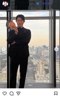 鈴木亮平のインスタグラム＠ryohisuzuki_cityhunterより