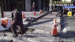 ワゴン車が衝突し信号機が横倒しに　飲酒運転の疑いで男を現行犯逮捕　仙台・青葉区