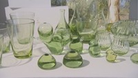 杉山利恵さん制作のオリーブ硝子