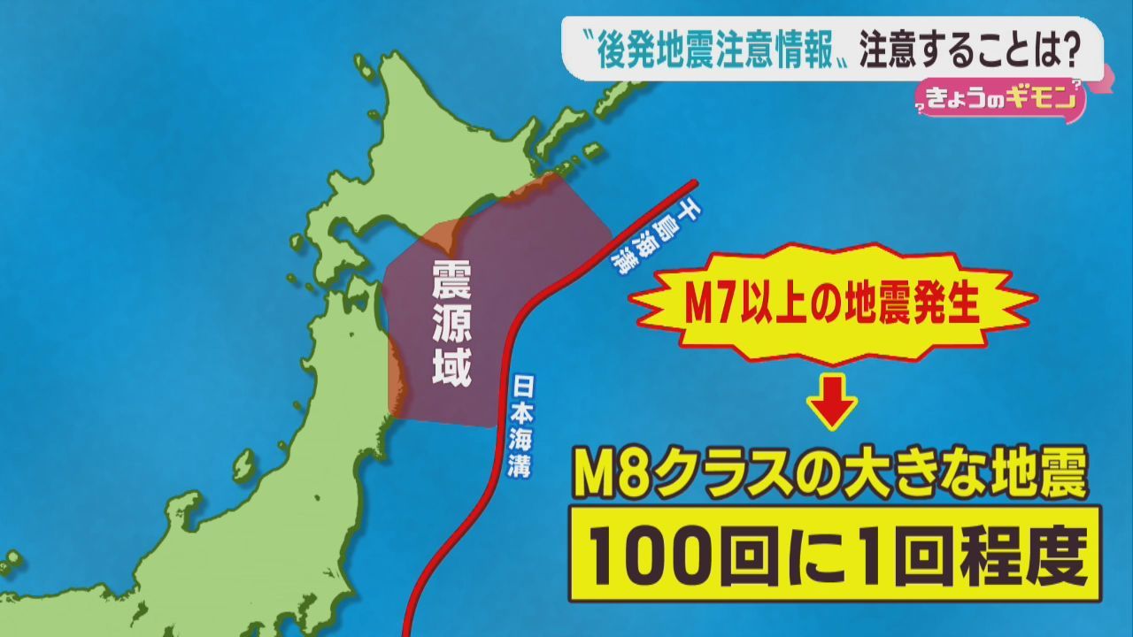 北海道・三陸沖地震後発地震注意情報とは　宮城県では全３５市町村が対象に