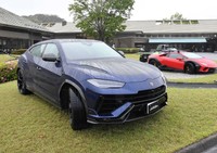 会場に展示されたランボルギーニ ウルス
