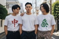 中と發が挟めば白牌になる