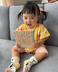 髪の毛を結んでもらったよ（提供：@koharu13iyoriさん）