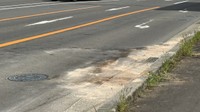 事故があった市道交差点　高松市西ハゼ町