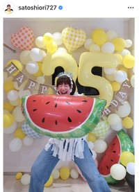 佐藤栞里のインスタグラム＠satoshiori727より