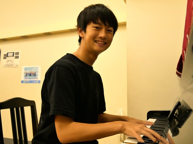 ピアノが得意。細見奏仁（ほそみ・かなと）さん