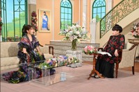 「徹子の部屋」    黒柳徹子(右)、坂本美雨＝テレビ朝日提供