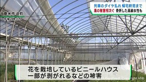 宮城県各地で強風被害　高齢女性が風にあおられ骨折