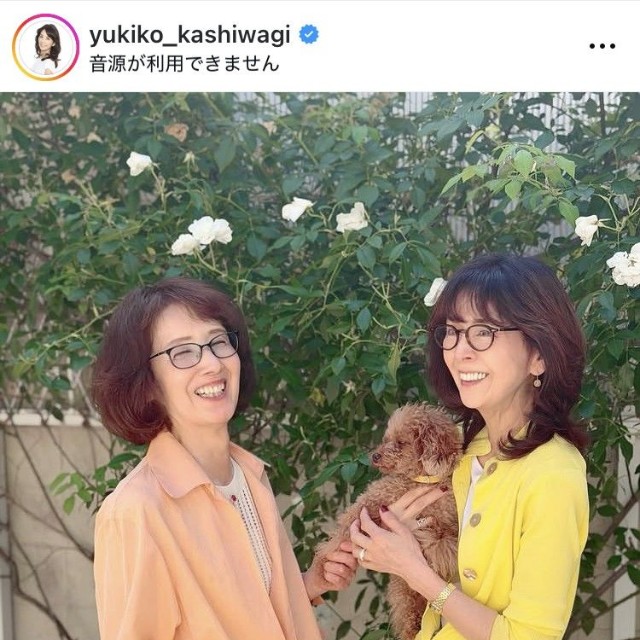柏木由紀子インスタグラム＠yukiko_kashiwagiより