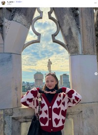 タレントのケイナさん（本人のインスタグラムから）