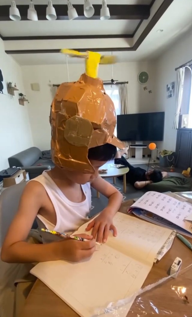 プロペラヘルメット／iwata-styleさん（@iwata-style）提供