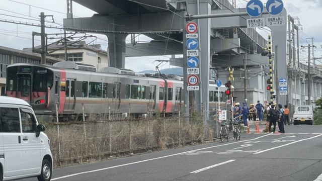 事故があった踏切