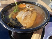 埼玉県産の地粉を使った「青竹手打ちラーメン」（金子さん提供）