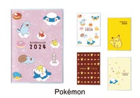 スケジュールンが本体デザインと合わせて表紙が5種類©Pokémon. ©Nintendo/Creatures Inc./GAME FREAK inc.