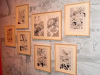 「銀の匙」の特色ともいえるグルメに関わる原画コーナー（Ｃ）荒川弘／小学館