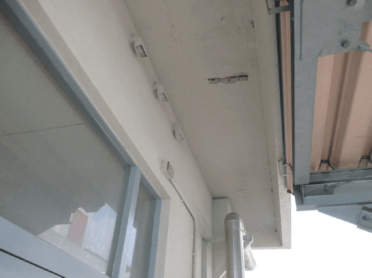 落下した場所（提供：岡山市）