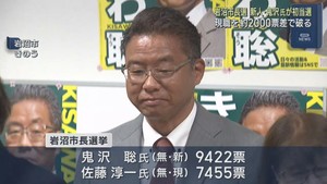 宮城・岩沼市長選挙　新人の鬼沢聡氏が現職を破り初当選