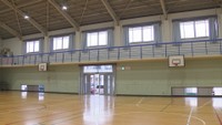 避難所となる学校の体育館