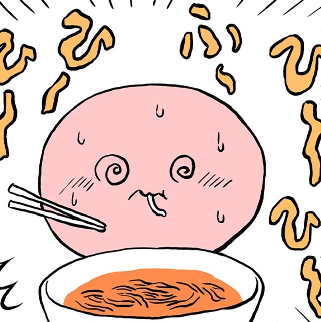 やっぱり真っ赤にそして丸くなっちゃった！　©ミヤギトオル