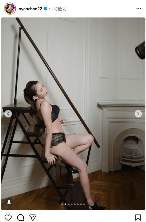 小嶋陽菜のインスタグラム（＠nyanchan22）より