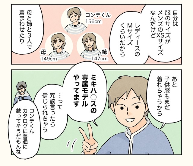 子供服モデルできます！（コンテくん提供）