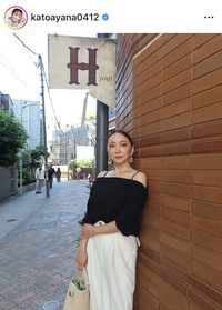 加藤綾菜のインスタグラム＠katoayana0412より