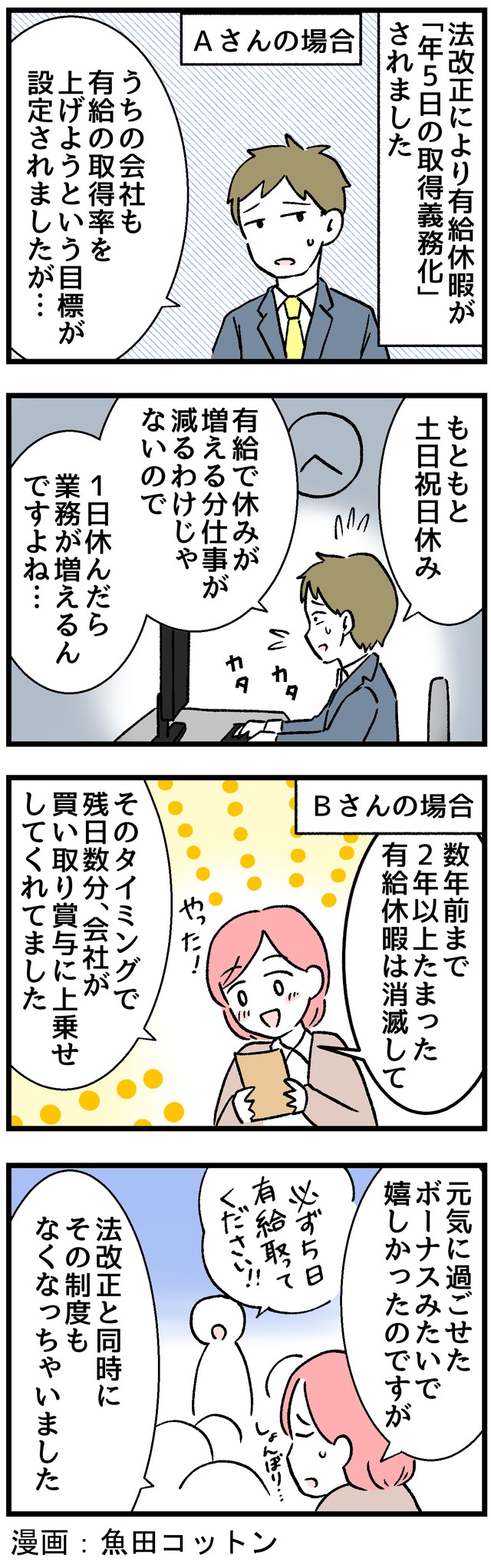 有給休暇（年5日）の取得が義務化に
