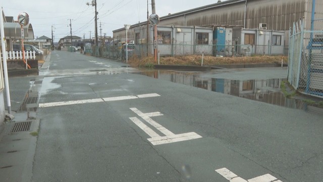 事故があった現場　倉敷市連島町鶴新田