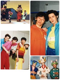 NHK「にこにこぷんがやってきた！」で共演していた新納慎也さんと関沢圭司さん（新納慎也さんの公式Xから）