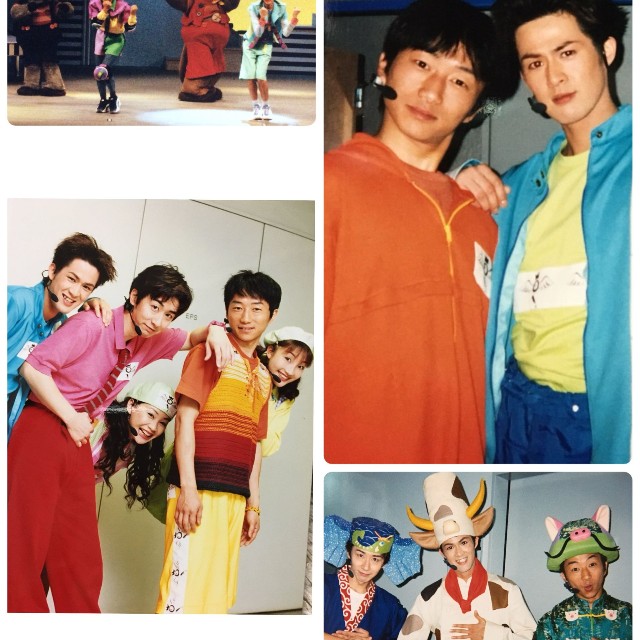 NHK「にこにこぷんがやってきた！」で共演していた新納慎也さんと関沢圭司さん（新納慎也さんの公式Xから）