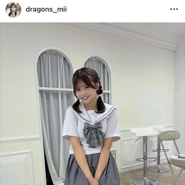 杉井みぃインスタグラム＠dragons_miiより