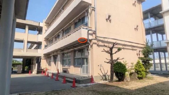 【速報】「5cmぐらいのコンクリート片が…」岡山市の中学校でコンクリート片が落下し生徒に当たる　肩に痛み　別の落下事案受けて対策した直後