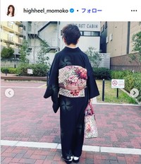 グッチをリメイクした帯　ハイヒール・モモコのインスタグラム@highheel_momokoより